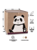 Lifeney Aufbewahrungsbox "Panda" in Hellbraun/ Weiß - (B)33 x (H)33 x (T)33 cm
