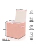 Lifeney Aufbewahrungsbox in Rosa - (B)33 x (H)33 x (T)33 cm