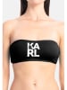 Karl Lagerfeld Biustonosz bikini w kolorze czarnym