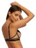 Kinga Bügelloser-BH "Lou" in Schwarz/ Beige