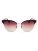 Longchamp Damen-Sonnenbrille in Dunkelbraun-Gold/ Pink-Gelb