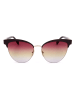 Longchamp Dameszonnebril donkerbruin-goudkleurig/roze-geel