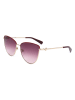 Longchamp Dameszonnebril goudkleurig-rood/paars