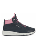 Geox Leder-Sneakers "Aeranter" in Schwarz/ Rosa