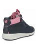 Geox Leder-Sneakers "Aeranter" in Schwarz/ Rosa