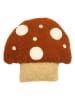 little nice things Kissen "Cogumelo" in Braun/ Creme - (L)25 x (B)24 cm