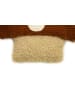 little nice things Kussen "Cogumelo" bruin/crème - (L)25 x (B)24 cm