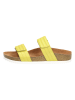 Caprice Leren slippers "Sunset" geel