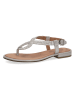 Caprice Leren sandalen "Monaco" zilverkleurig
