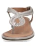 Caprice Leren sandalen "Monaco" zilverkleurig
