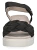 Caprice Leder-Sandalen "Sally" in Schwarz