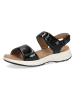 Caprice Leder-Sandalen "Sia" in Schwarz