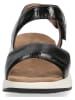 Caprice Leder-Sandalen "Sia" in Schwarz