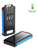 SmartCase Solar-Powerbank in Schwarz/ Blau - 20.000 mAh