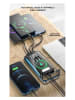 SmartCase Solar-Powerbank in Schwarz/ Blau - 20.000 mAh