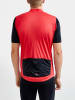 Craft Fietsshirt zwart/rood