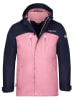 Trollkids 3-in1-functionele jas "Bryggen" lichtroze/donkerblauw