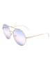 Karl Lagerfeld Damskie okulary przeciwsłoneczne w kolorze srebrno-fioletowym