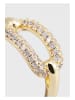 U.S. Polo Assn. Vergold. Ring mit Kristallen