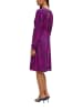comma Sukienka w kolorze fioletowym ze wzorem