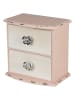 Clayre & Eef Komoda mini w kolorze beżowo-białym - 20 x 20 x 13 cm