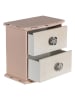 Clayre & Eef Komoda mini w kolorze beżowo-białym - 20 x 20 x 13 cm