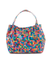 Mia Tomazzi Leder-Henkeltasche "Vittuone" in Bunt - (B)30 x (H)32 x (T)18 cm