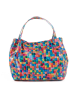 Mia Tomazzi Leren handtas "Vittuone" meerkleurig - (B)30 x (H)32 x (D)18 cm