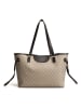 Lucky Bees Shopper in Creme/ Braun - (B)50 x (H)28 x (T)15 cm