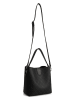 Lucky Bees Schultertasche in Grau/ Schwarz - (B)25 x (H)20 x (T)13 cm