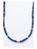 AMAZONIA Pozłacany naszyjnik "Atlacoya" z lapis lazuli - dł. 43 cm