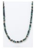 AMAZONIA Vergold. Halskette "Atlacoya" mit Edelsteinen - (L)43 cm