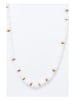 AMAZONIA Vergulde ketting "Atlacoya" met edelstenen - (L)43 cm