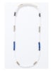 AMAZONIA Vergold. Halskette "Ihuicatl" mit Edelsteinen - (L)43 cm