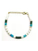 AMAZONIA Vergold. Armband "Yaretzi" mit Edelsteinen