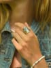 AMAZONIA Vergulde armband "Atlacoya" met edelstenen