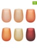 Villa d´Este 6er-Set: Gläser "Happy Hour" in Orange/ Gelb/ Rot - 500 ml