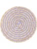 Villa d´Este 6-delige set: placemats "Spiral" paars/lichtroze - Ø 38 mm