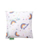 Benetton Kussen "Rainbow" wit/meerkleurig - (L)40 x (B)40 cm