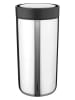 Stelton Isoleerbeker "To Go Click" zilverkleurig - 400 ml