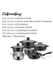 GSW 11-delige kookgereiset "Gourmet" zwart