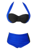 Angelsin Bikini in Blau/ Schwarz
