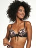 Kris Line Biustonosz bikini "Namibia" w kolorze brązowo-kremowym