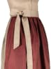 Turi Landhaus Dirndl "Bia" beige/bordeaux