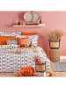 BELLA MAISON Renforcé-Bettwäsche-Set "Eva" in Orange/ Weiß