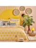 BELLA MAISON Renforcé beddengoedset "Sunset" geel/grijs