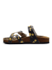 Calceo Teenslippers zwart/oranje