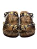 Calceo Teenslippers zwart/oranje