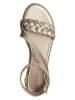 Patrizia Pepe Sandały w kolorze srebrno-beżowym