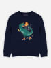 WOOOP Sweatshirt "Dino Rollers" in Dunkelblau